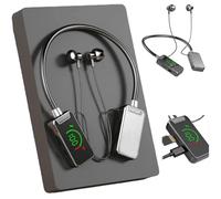 Wireless Sound Card Live Streaming Earphones, Wireless Sound Card Live Broadcasting and Audio Editing Earphones, New Waterproof Bluetooth Wireless Headset, Neckband Headphones with Display (Black)