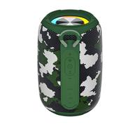 Wireless Speaker, impermeabile Outdoor Speaker, portatile Bass Audio Player with Colorful Light, Camping Music Playing Device for Home, 3,74 x 3,74 x 5,91 pollici, nero, verde