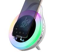 Wireless Speaker Stand | Hi-Fi Sound Fast Charging Phone Holder | Induction Wireless Speaker Cool Tech Gadgets | For Home Bedroom Office Apartment Travel Camping Outdoor