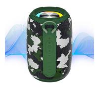 Wireless Speaker, Waterproof Outdoor Speaker, Portable Bass Audio Player With Colorful Light, Music Playing Device For Camping, Travel, Home, Backyard Parties, 3.74x3.74x5.91 In