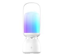 Wireless Speaker with Lights, Atmosphere Light Speaker, 1800 mAh Ricaricabile Battery, Decorative Lamp Design, Portatile Audio Device for Camping, Indoor Use, 9,45 x 3,48 pollici