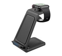 Wireless Stand - Adjustable Phone Cradle, Rapid Power, Compact Foldable Design Smart Overheat Protection | Seamless Experience for Video Calls Streaming Workstation