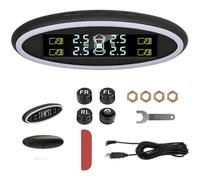 Wireless TPMS Pressione Pneumatico Sistema di Monitoraggio 4 Esterno Sensori USB