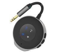 Wireless Transmitter for Car, Wireless Audio Call Adapter for Cars, 2-in-1 Audio Player and Radio Transmitter, Wireless in-Car 5.3 Receiver with Microphone, Versatile Car Audio Solution