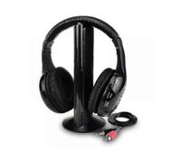 Wireless Tv Headphones Home Headset compatible with Tv Watching,tv Ears Microphone 5 In 1 Functions with Transmitter, Fm Radio, 3.5 Mm Jack XXF