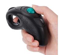 Wireless USB portatile abcGOODefg dita Trackball Mouse con puntatore Laser per