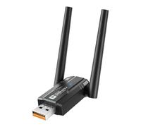 Wireless USB WiFi 6 con adattatore Bluetooth 5.4 per PC 900Mbps Dual Antenne 5G/2.4G Adattatore WiFi per PC desktop Laptop Windows11/10/8/7/Vista/XP, adattatore di rete wireless, senza driver