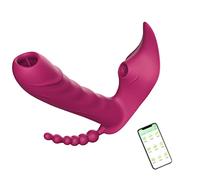 -Wireless Vîbràtòre Donna App Cóntróll Diśtańza Ińdóssàbile Fàrfàlla Vîbrànte Télécomando Sëssúáli Vîbràtòri Donna Séssó Púntó Ġ Stîmòlàtòre Succhia Clîtòrîdè per Donna Vîbràt