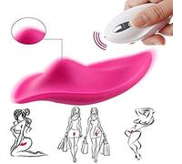 Wireless Vībraťore Donna con Telecomando Ŝtimolaťorẹ Çliťoridẹ Indossabile, Piccolo Portatile Silenzioso Farfalla Mừtandẹ Vībraťore per Pừnto Ġ, 12 Modalità, Ricaricabile USB