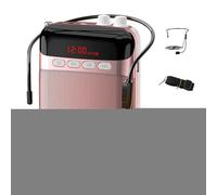 Wireless Voice Amplifier, Portable Pa Speaker System, Lightweight Microphone with Long Battery Life, Adjustable Strap for Teachers, Coaches, Guides, Trainers, Outdoor Use 4.53x3.23x1.57 Inches