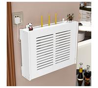 Wireless WiFi Router Storage Shelf Wall Mounted Soggiorno Cabinet per Modem con Tende Decorazione