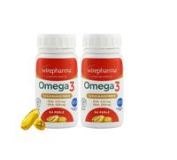 Wirepharma Omega 3 Certificato IFOS 1200mg con 432mg EPA e 288mg DHA per Perla d