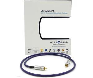 Wireworld Ultraviolet 7 Cavo Coassiale Digitale 75 Ohm Da 1 MT Doppia Scher.