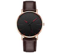 WIRMEC Orologio da uomo Orologio da uomo Numeri romani Blu-Ray Cinturino in ecopelle Orologio da polso da lavoro analogico al quarzo