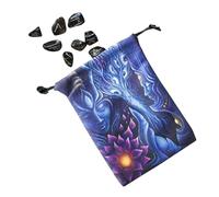wiroouia Borsa Per Tarocchi,Portacarte In Tessuto Per Tarocchi Oracolo - Custodia Stile Gotico per Apprendere Divinazione Gioielli Halloween Trucco Principianti Bambini Gioco