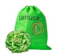 wiroouia Borsa porta banane per verdure, lavabile con design con coulisse, borsa portatile per conservare le banane previene gli odori e mantiene il cibo fresco per frigorifero, cucina, picnic, Verde,