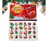 wiroouia Calendario Del Conto Alla Rovescia Per Natale - 24 Giorni Pendente Decorativo Da Collezione - Conto Alla Rovescia Verso Le Feste - Per Casa Salotto Camera Da Letto Appartamento Festa