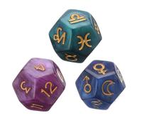 wiroouia Dado A 12 Facce - Accessorio Per Divinazione,Dadi Creativi Dei Tarocchi a 12 Facce Per Divinazione, Spiritualità, Giochi di Ruolo, Aula, Casa e Feste