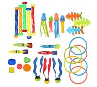 wiroouia Giocattoli Subacquei per Piscina | Set Allenamento Nuoto Bambini,Set Colorato per Divertimento in Famiglia Giardino Piscina Lezioni Nuoto