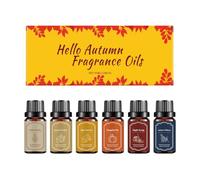 wiroouia Olio Profumato Autunnale | 6 Pezzi Profumo Accogliente | Oli Autunnali per Set Diffusore - per Purificatore d'Aria, Sapone, Camera da Letto, Soggiorno, Yoga, Meditazione
