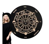 wiroouia Pendolo per tavola spirituale, rabdomanzia per tavola a pendolo, Bacheche in legno per decisori con lettere, Gioco da tavolo Ouija Tavola a pendolo per predire la fortuna per principianti e