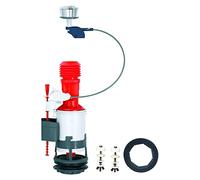 Wirquin 14010401 Doppia valvola di scarico “Jollyflush” con bottone cromato - multicolore, 5,08 cm, 50 mm