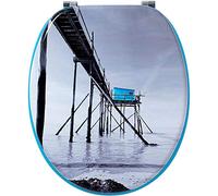 Wirquin 20720369 Sedile WC Woody, blu