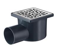 Wirquin 30720725 30720725-Piletta da Pavimento in muratura, per Doccia, 10 x 10 Pezzi, Colore: Grigio, Bianco