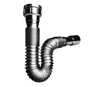 Wirquin 30722044 - Sifone per lavello allungabile diametro: 40-50 mm, cromato