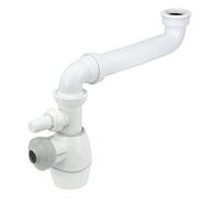 Wirquin 30723175 - Sifone per lavabo tutto in uno, colore: bianco