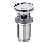 Wirquin 3072339 - Scarico per lavabo con troppopieno, cromato