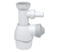 Wirquin 30723641 Set Completo Universale piletta e sifone all in One per lavabo e lavello, Bianco