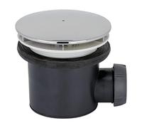 Wirquin 30723744 - Piletta doccia Tourbillon D90 orizzontale, Grigio E Nero, taglia unica