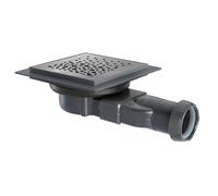 Wirquin 30723970 - Piletta a chaper venisio compatta e membrana sottile per scarico doccia, grigio