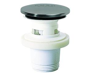 Wirquin 30724029 - Piletta per lavabo Quick-Clac con valvola, cromata, Grigio