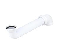 Wirquin 30724278 - Tubo di collegamento per lavello 1 vassoio posteriore salva-spazio, bianco