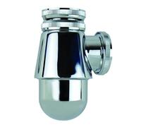 Wirquin 30724333 30724333-Sifone per lavabo, Attacco Corto, Ø32, in Ottone, Cromato