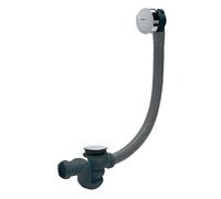 Wirquin 30724373 - Set completo di scarico vasca con sifone Cobra, nero