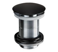 Wirquin 30724565 - Piletta per lavabo universale design Quick Clac, in ottone, nero opaco