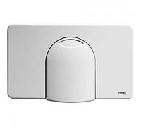 Wisa Serie 2100 Piastra di pressione - Bianco lucido - Compatibile con cassette WC Wisa 2100 - Montaggio a parete - Superficie lucidata - Plastica - Piastra di comando WC robusta ed elegante