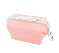 Wisada Portapranzo pieghevole in silicone/Scatola portaoggetti per alimenti/Scatola portaoggetti frigorifero/Ciotola riscaldante microonde Bento Box/Cucina Campeggio all'aperto Essentials (Rosa)