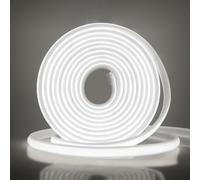 Wisada Strisce LED COB, Striscia al neon 288 LED/M, Striscia LED al neon flessibile 220V, Luce al a corda tagliabile per la decorazione di interni (Bianco (6000-6500K), 15M)