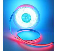 Wisada Striscia LED COB indirizzabile RGB WS2811 IC 12V con controllo APP musicale Bluetooth 5050 LED Pixel Rope Light, 720 LEDs/M Striscia LED tagliabile CRI 90+, adatta per feste fai da te[3M|RGB]