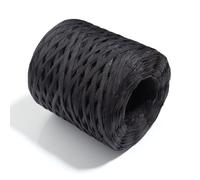 Wisafory 200 m, nastro di carta colorato, per fai da te, decorazione di Natale, colore nero