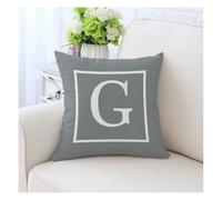 Wisafory 45 x 45 cm, federa per cuscino con lettera inglese senza imbottitura, per divano, camera, divano letto, fai da te, decorazione per la casa G