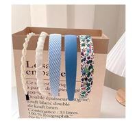 Wisafory 5 fasce per capelli da donna, antiscivolo, diversi modelli, graziosi accessori per capelli, stile vintage, forcina per capelli, per donne, ragazze, bambini, blu