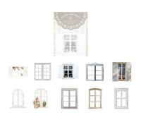 Wisafory Set di 10 adesivi decorativi per porte e finestre, autoadesivi, per finestre, per lavori fai da te, album fotografici, diari, album di ritagli, album di ritagli, 10 pezzi
