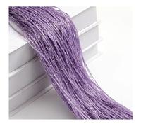 Wisafory Tenda a fili con glitter, tenda a fili, divisoria, frangia, decorazione per porta, finestra, casa, 100 x 200 cm, viola chiaro