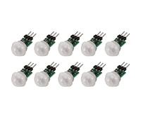 Wisboey 10 pezzi AM312 Mini Sensore Allarme Umano Modulo IR Piroelettrico a Infrarossi PIR Sensore di Movimento Modulo DC 2,7 V 12 V