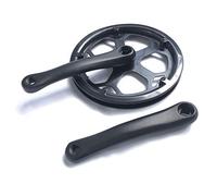 Wisboey Guarnitura Pieghevole per Bicicletta 48T, Foro Quadrato 170 mm, manovella per Bicicletta